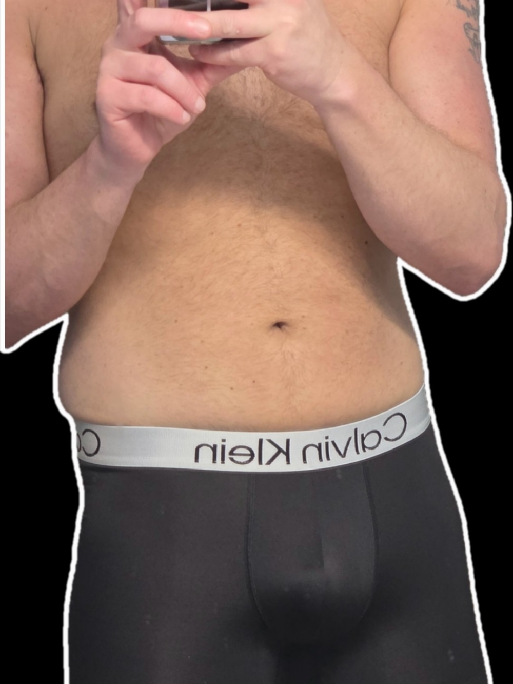 Calvin Klein Black Boxer Briefs with Silver Branded Waistband
